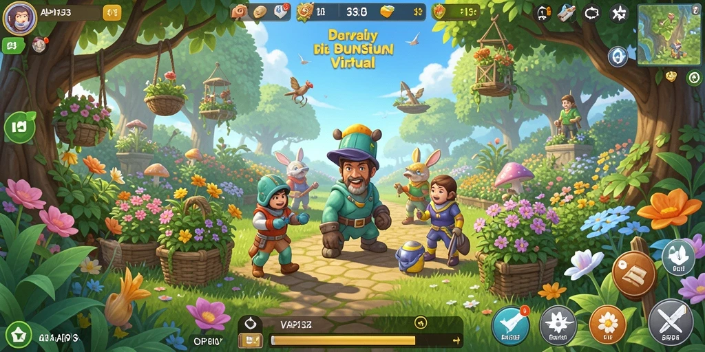 Tangkapan layar gameplay API33 yang menampilkan petualangan farming yang seru.