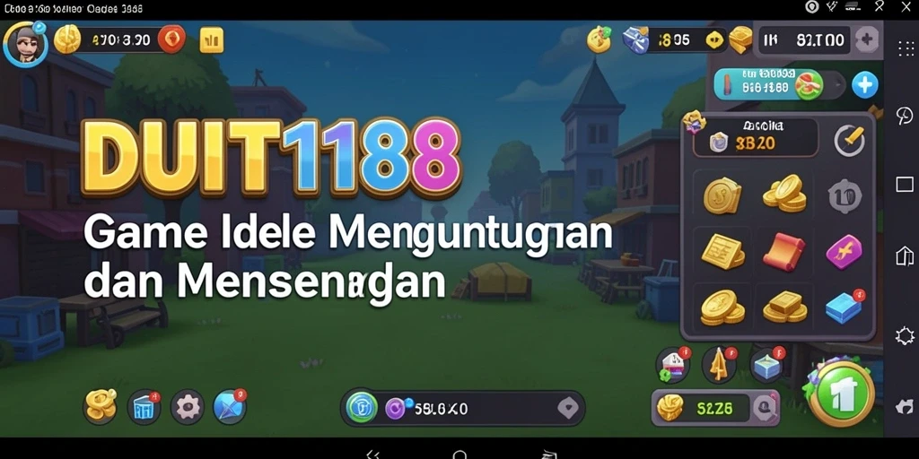 Screenshot gameplay utama DUIT188 dengan tampilan menarik dan interaksi Idle.
