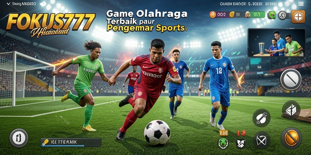Tampilan gameplay yang seru di FOKUS777 dengan aksi olahraga.