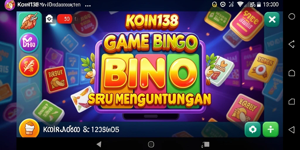 Screenshot gameplay KOIN138 yang menampilkan suasana Bingo yang dinamis.