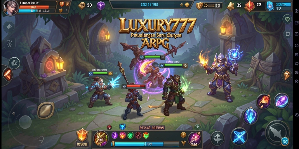 Tampilan gameplay LUXURY777 yang mengasyikkan dalam petualangan ARPG.