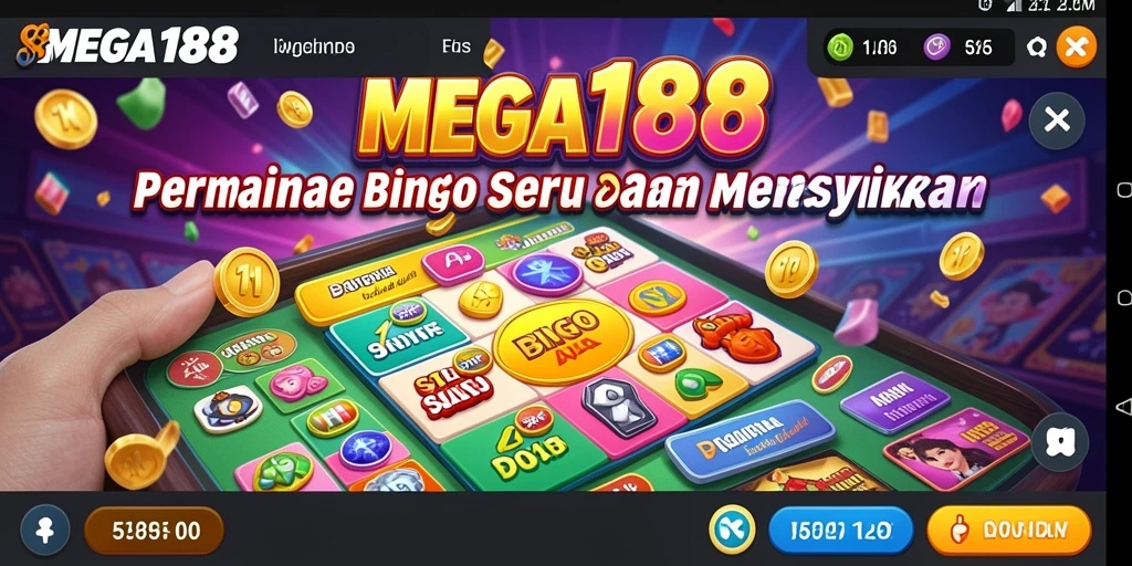 Tampilan gameplay seru dalam permainan Bingo MEGA188.