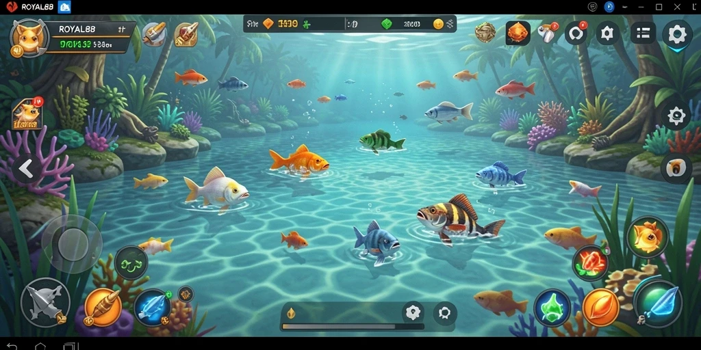 Screenshot utama ROYAL88 dengan gameplay memancing yang seru dan menantang.