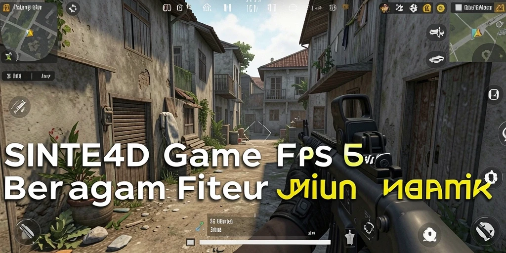 Gameplay SINTE4D dengan aksi tembak-menembak yang mendebarkan.