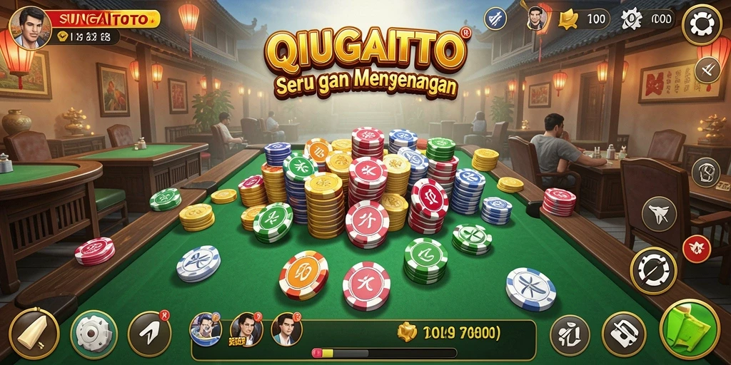 Gameplay seru di SUNGAITOTO yang menampilkan permainan QiuQiu.
