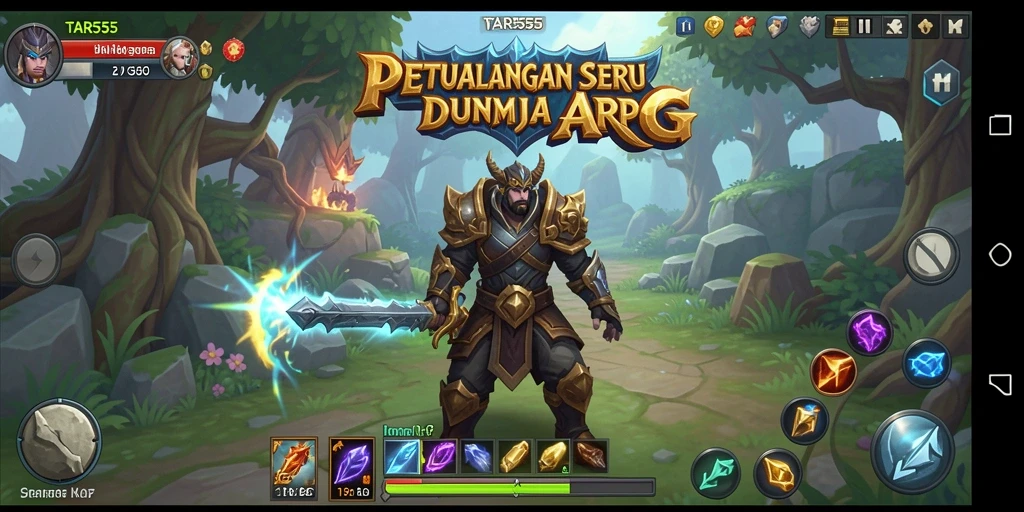 Screenshot TAR555 menampilkan aksi seru dalam dunia ARPG.